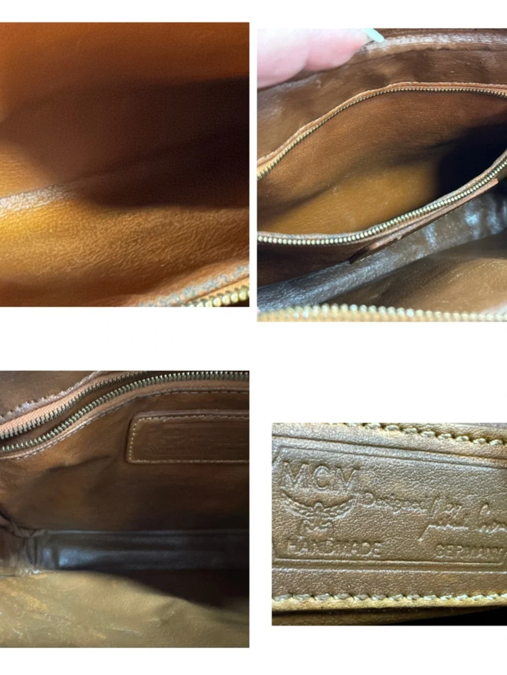 MCM Tan Leather Klara Crossbody bag Medium